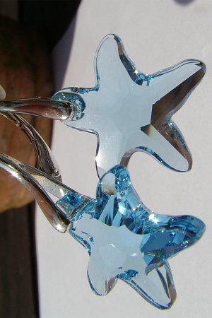 Swarovski Starfish Aqua kolczyki
